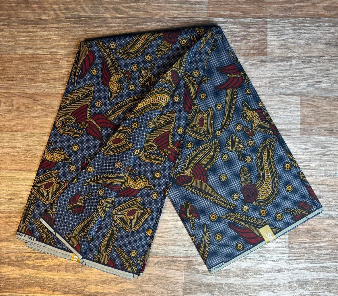 Tissus Wax Chiganvy  6 yards Wax "  Africain 100% Coton"Ankara
