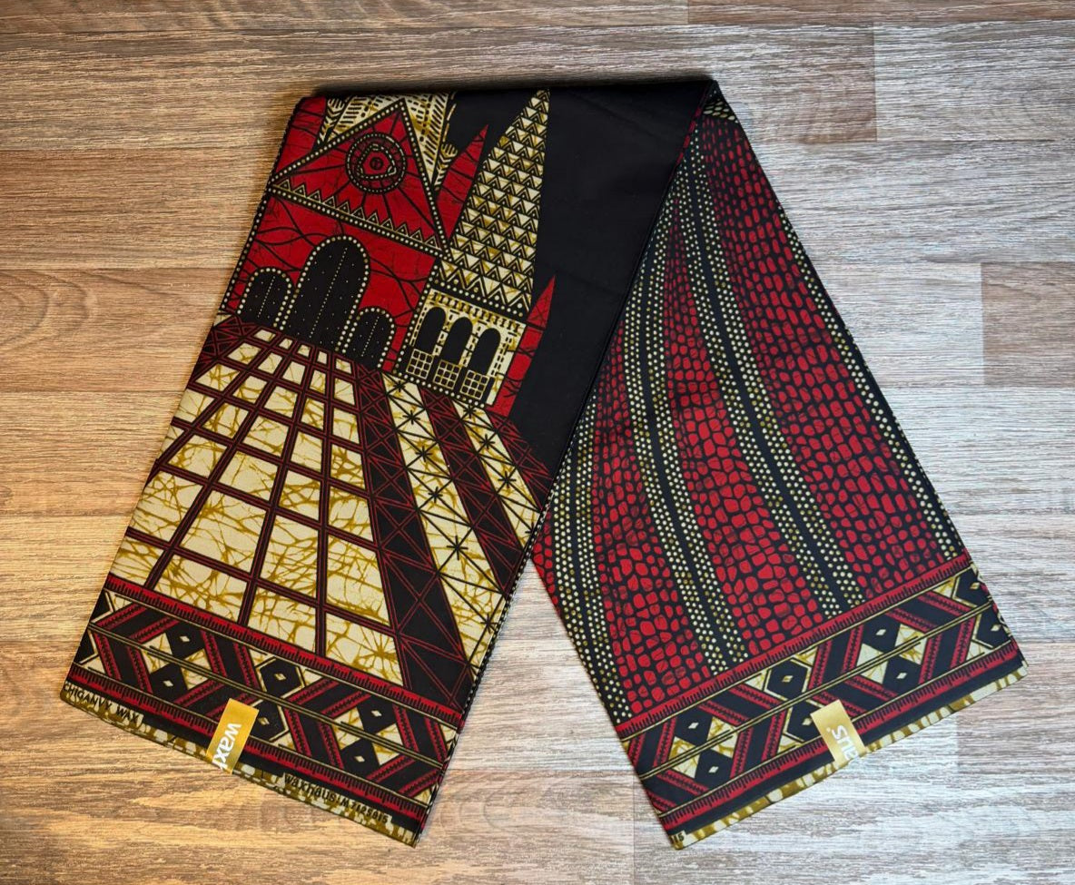 Tissus Wax  Chiganvy 6 yards Wax "Africain " 100% Coton"Ankara