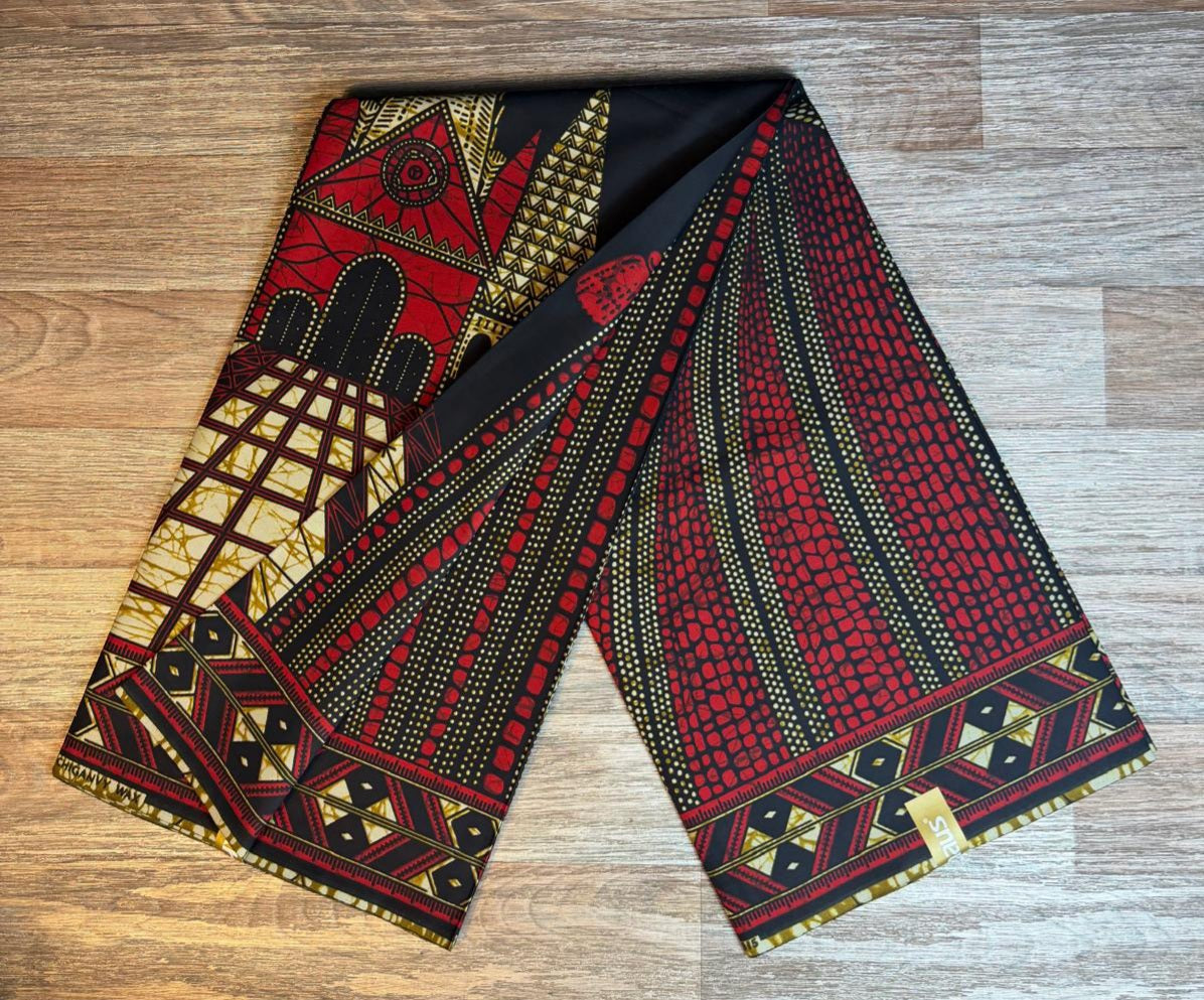 Tissus Wax  Chiganvy 6 yards Wax "Africain " 100% Coton"Ankara