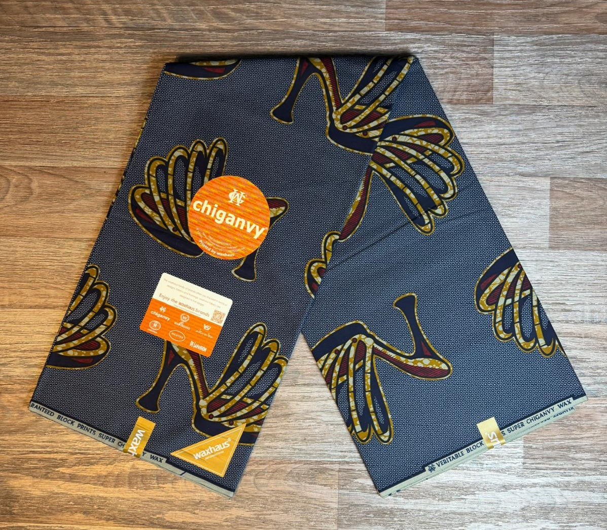 Tissus Wax Chiganvy 6 yards Wax "  Africain 100% Coton"Ankara