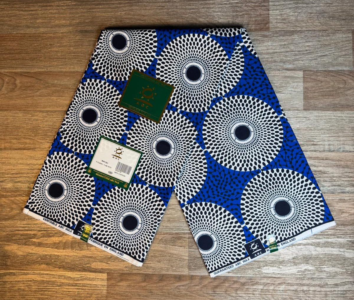 Tissus Wax Africain 1 à 12 yards Wax Abc  100% Coton Ankara