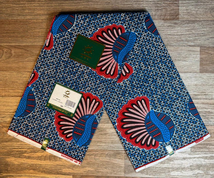 Tissus Wax Africain 1 à 12 yards Wax ABC"  Ankara 100% Coton