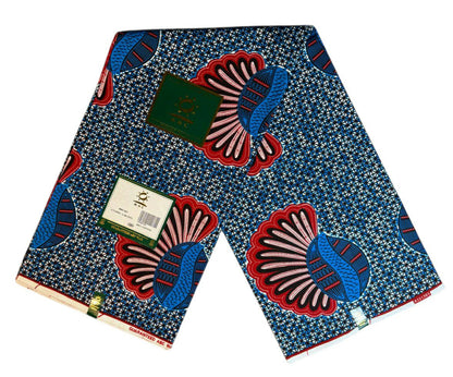 Tissus Wax Africain 1 à 12 yards Wax ABC"  Ankara 100% Coton