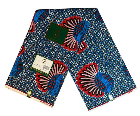 Tissus Wax Africain 1 à 12 yards Wax ABC"  Ankara 100% Coton