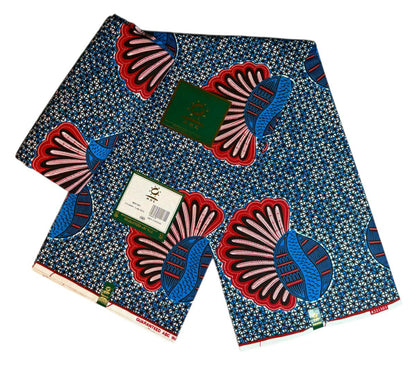 Tissus Wax Africain 1 à 12 yards Wax ABC"  Ankara 100% Coton