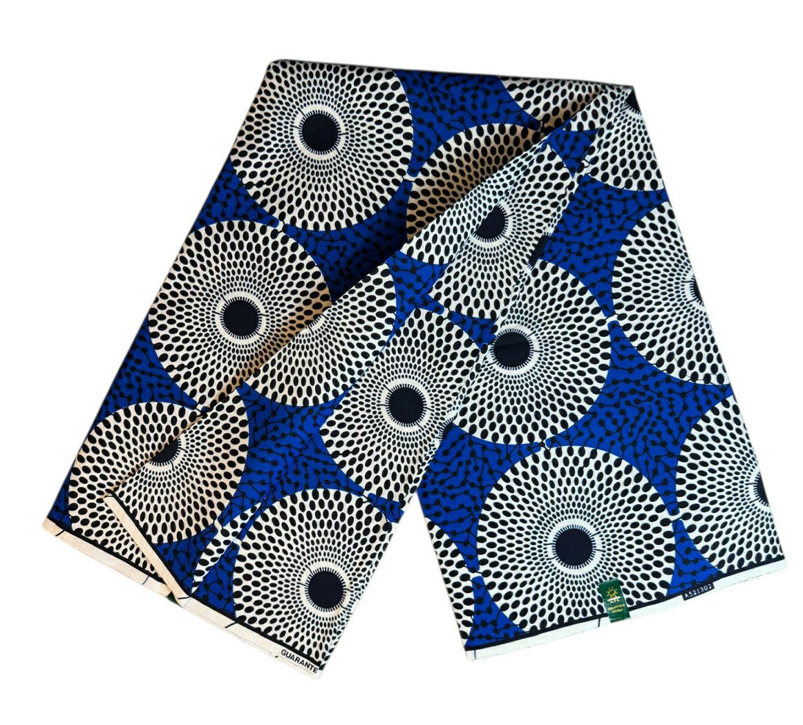 Tissus Wax Africain 1 à 12 yards Wax Abc  100% Coton Ankara