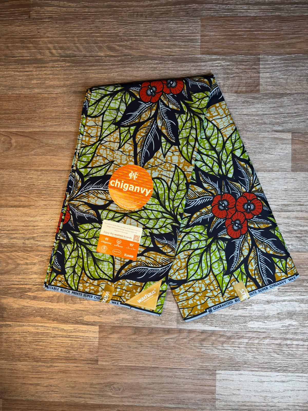Tissus Wax  6 yards Wax Africain Wax 100 %Coton Ankara