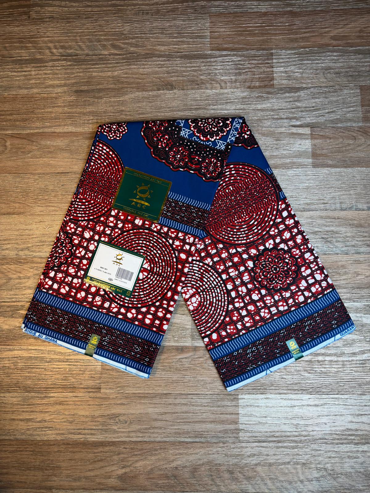 Tissus Wax 6 yards Wax Africain Wax 100% Coton Ankara