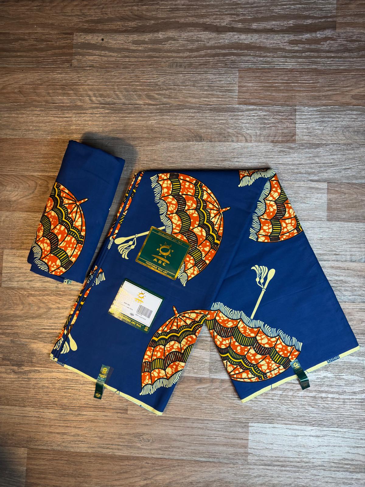 Tissus Wax  6 yards Wax Africain Wax 100 %Coton Ankara