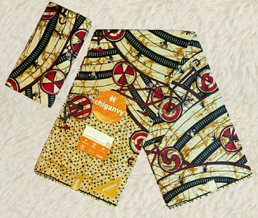 Tissus Wax 6 yards Wax Africain Wax 100 %Coton Ankara