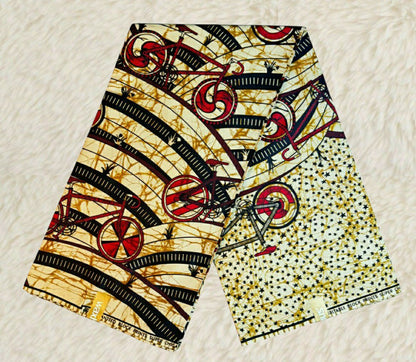 Tissus Wax Africain Ankara 6 yards Wax Chiganvy 100% Coton
