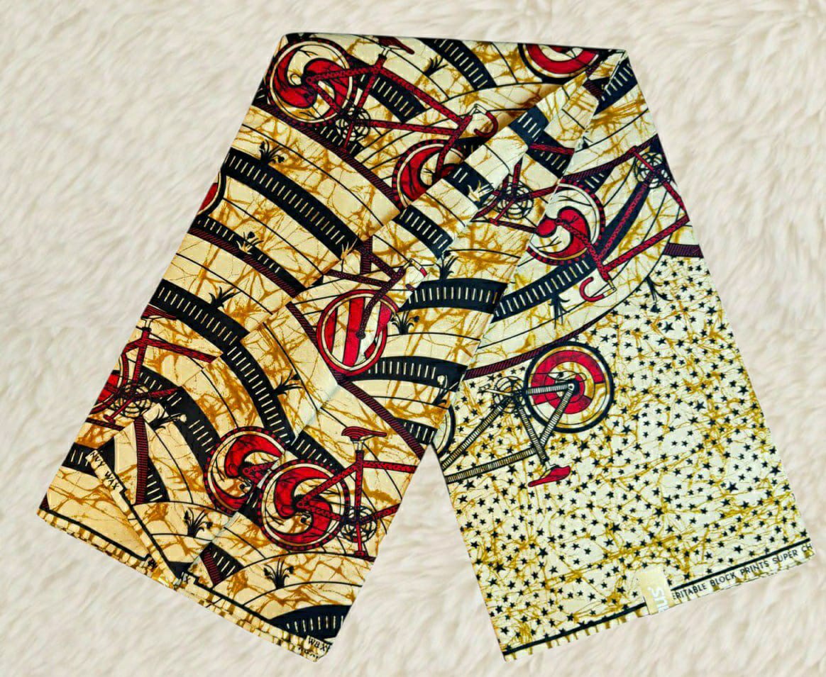 Tissus Wax Africain Ankara 6 yards Wax Chiganvy 100% Coton