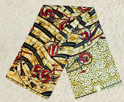 Tissus Wax Africain Ankara 6 yards Wax Chiganvy 100% Coton