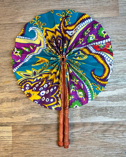 Éventail Wax 100%Coton  Multicolore