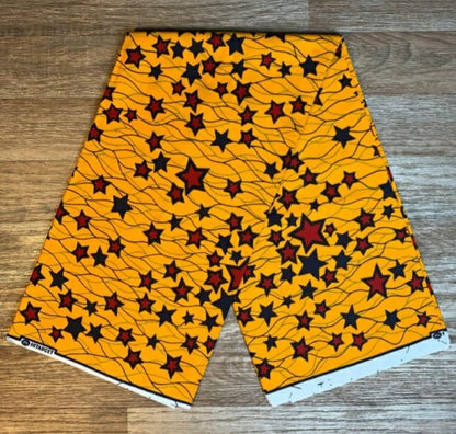Tissus Wax 1 à 6vyards Wax Africain Wax 100%Coton Étoile Rouge