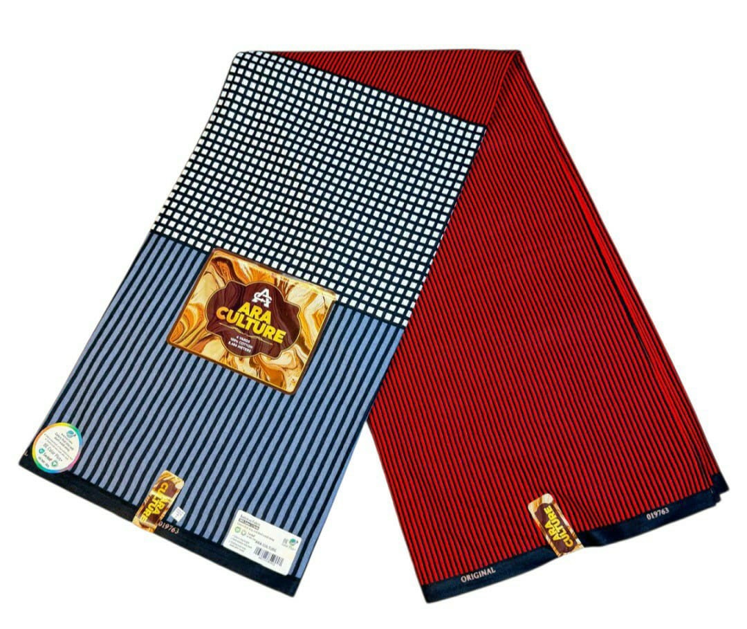 Tissus Wax 1 a 6 yards Wax Africain Wax 100% Coton Ara Culture