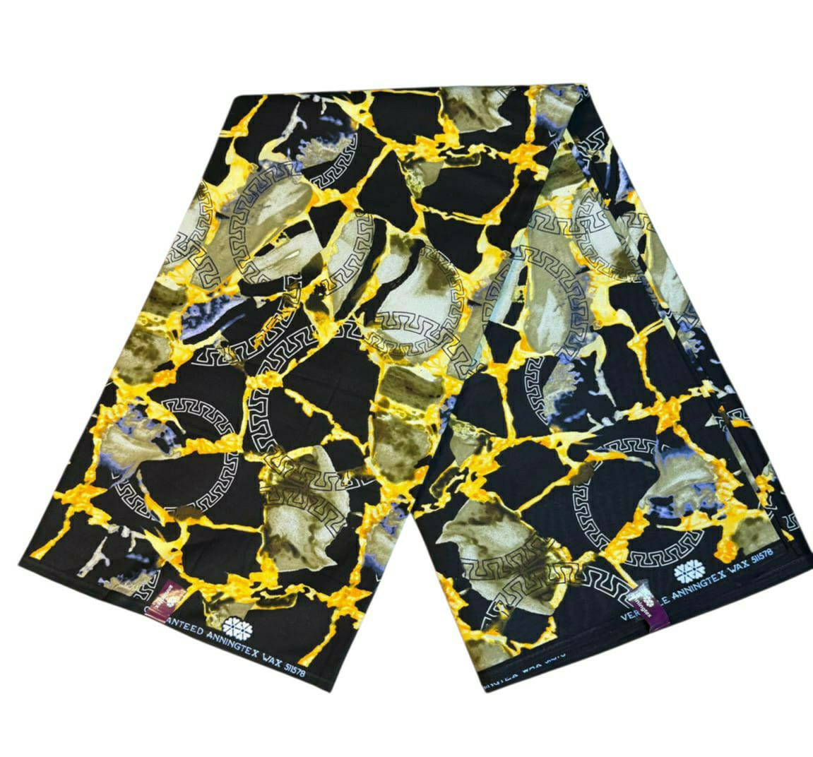 Tissus Wax 1 a 6 yards Wax Africain Wax 100% Coton Anningtex