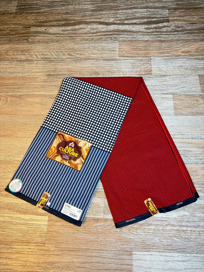 Tissus Wax 1 a 6 yards Wax Africain Wax 100% Coton Ara Culture