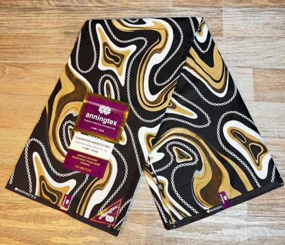 Tissus Wax 1 a 6 yards Wax Africain Wax 100% Coton Anningtex