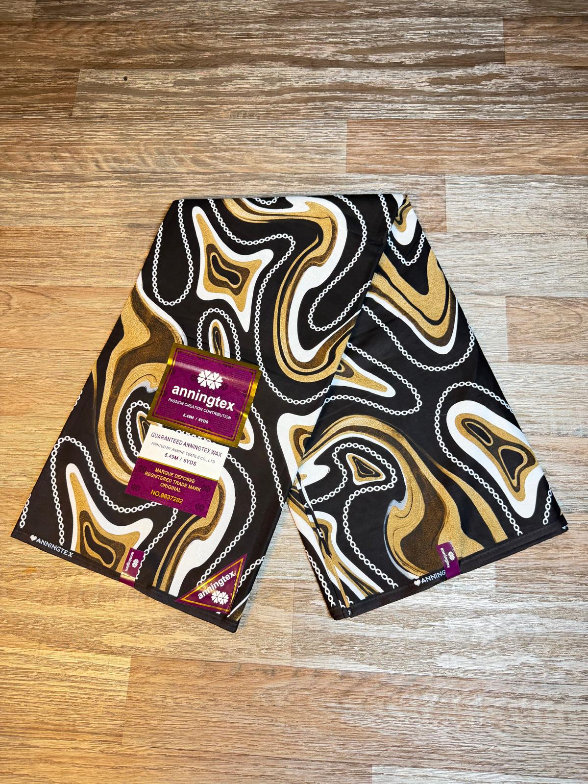 Tissus Wax 1 a 6 yards Wax Africain Wax 100% Coton Anningtex