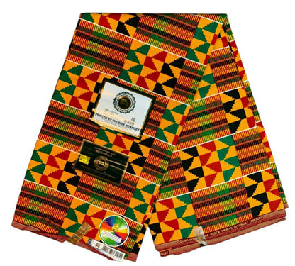 Tissus Wax 1 a 12 yards Wax Africain Wax 100% Coton  Kenté Ghana Ethnique