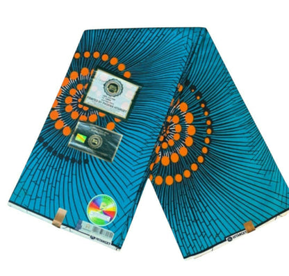Tissus Wax 1 a 12 yards Wax Africain Wax 100% Coton Ankara
