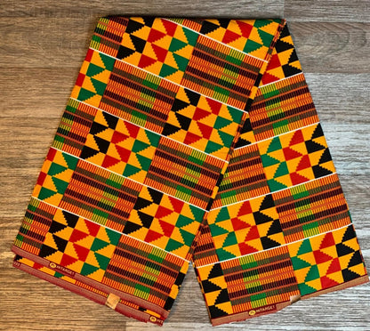 Tissus Wax 1 a 12 yards Wax Africain Wax 100% Coton  Kenté Ghana Ethnique