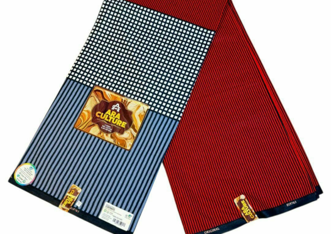 Tissus Wax 1 a 6 yards Wax Africain Wax 100% Coton Ara Culture