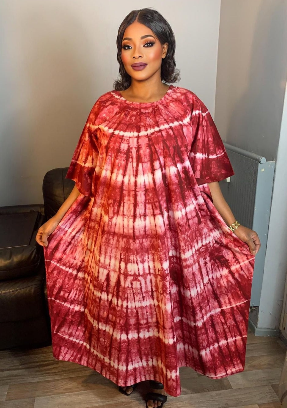 Robe Longue Batik Makeba Rose