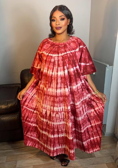 Robe Longue Batik Makeba Rose