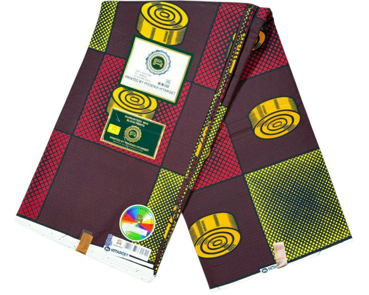 Tissus Wax 1 a 12 yards Wax Africain Wax 100% Coton