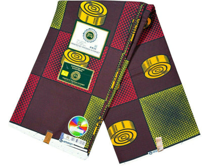 Tissus Wax 1 a 12 yards Wax Africain Wax 100% Coton