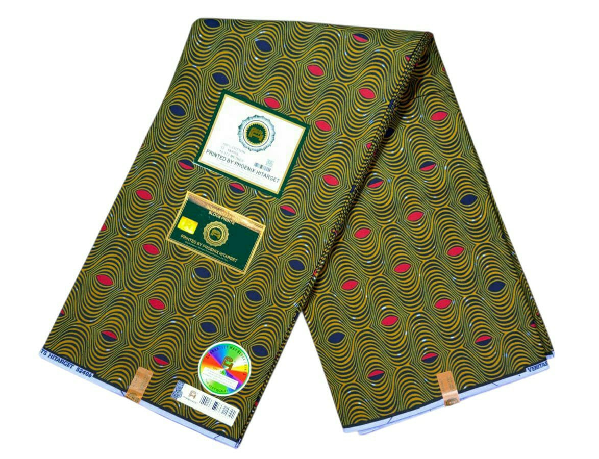 Tissus Wax 1 a 12 yards Wax Africain Wax 100% Coton