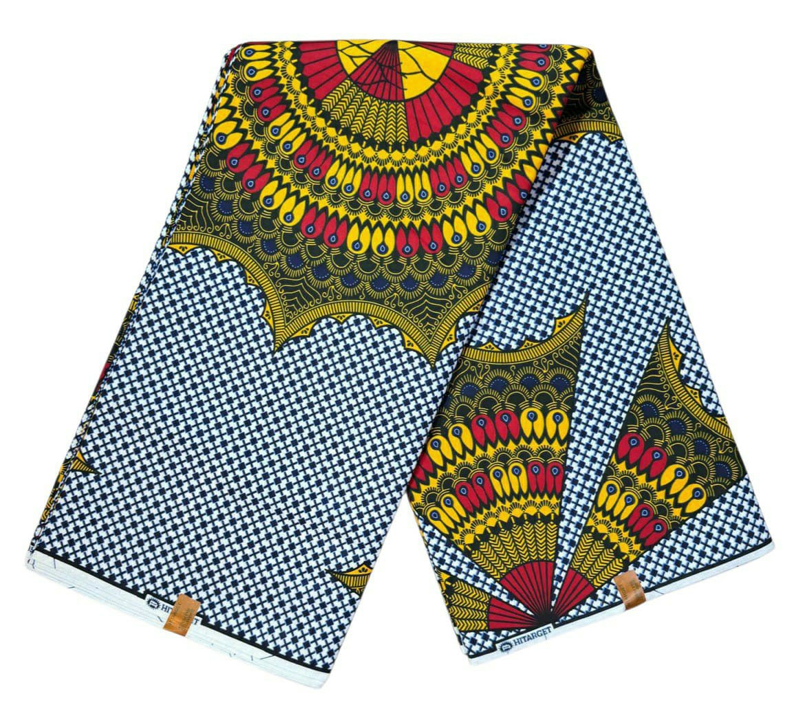 Tissus Wax 1 a 12 yards Wax Africain Wax 100% Coton