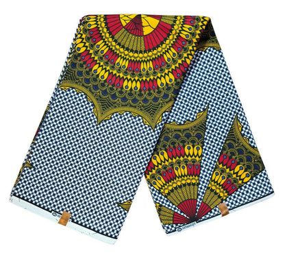 Tissus Wax 1 a 12 yards Wax Africain Wax 100% Coton