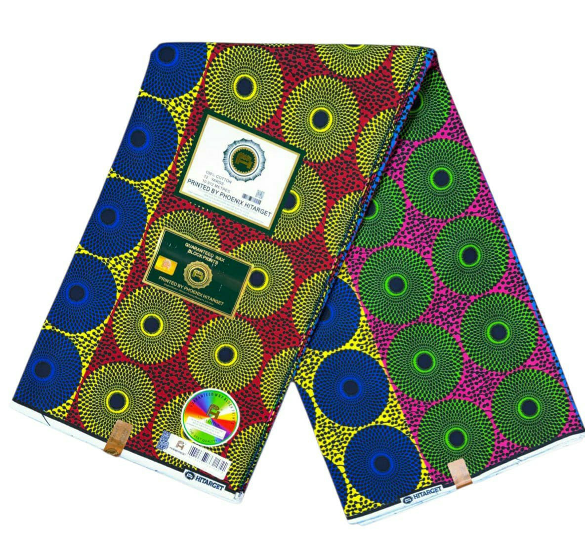 Tissus Wax 1 a 12 yards Wax Africain Wax 100% Coton