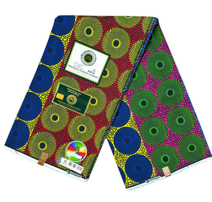 Tissus Wax 1 a 12 yards Wax Africain Wax 100% Coton