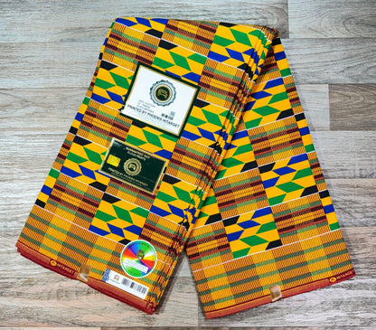 Tissus Wax 1 a 12 yards Wax Africain Wax 100% Coton Kenté Ghana Ethnique
