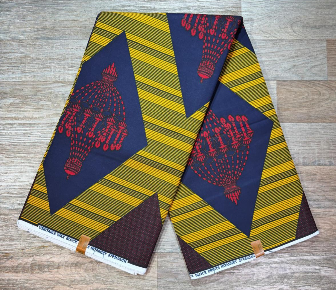 Tissus Wax 1 a 12 yards Wax Africain Wax 100% Coton