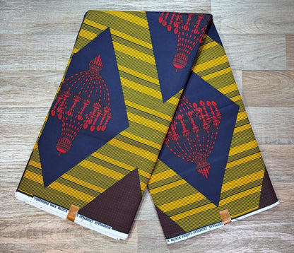 Tissus Wax 1 a 12 yards Wax Africain Wax 100% Coton
