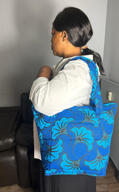 Sac à main Matelassé  Sac Wax Ankara,  Pour Femme  Wax Africain 100% Coton