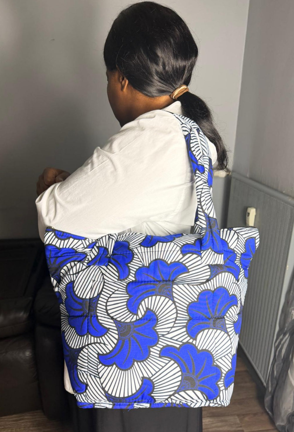 Sac à main Matelassé  Sac Wax Ankara,  Pour Femme  Wax Africain 100% Coton