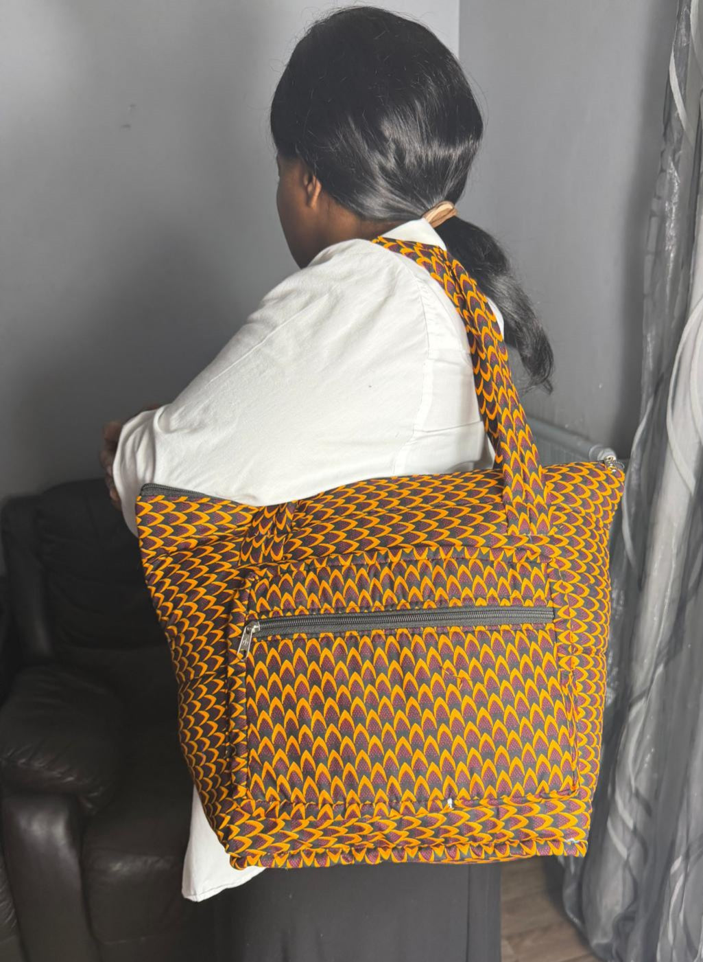 Sac à main Matelassé  Sac Wax Ankara,  Pour Femme  Wax Africain 100% Coton