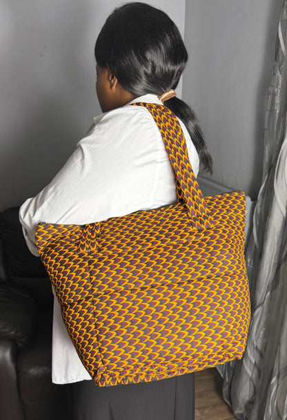 Sac à main Matelassé  Sac Wax Ankara,  Pour Femme  Wax Africain 100% Coton
