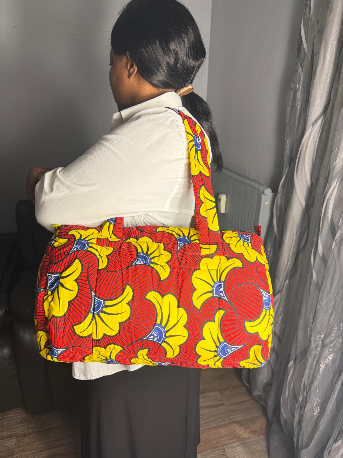 Sac à main Matelassé Spedy sac Wax Ankara,  Pour Femme Wax Africain 100% Coton