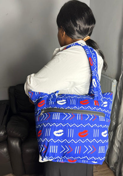 Sac à main Matelassé  Sac Wax Ankara,  Pour Femme  Wax Africain 100% Coton