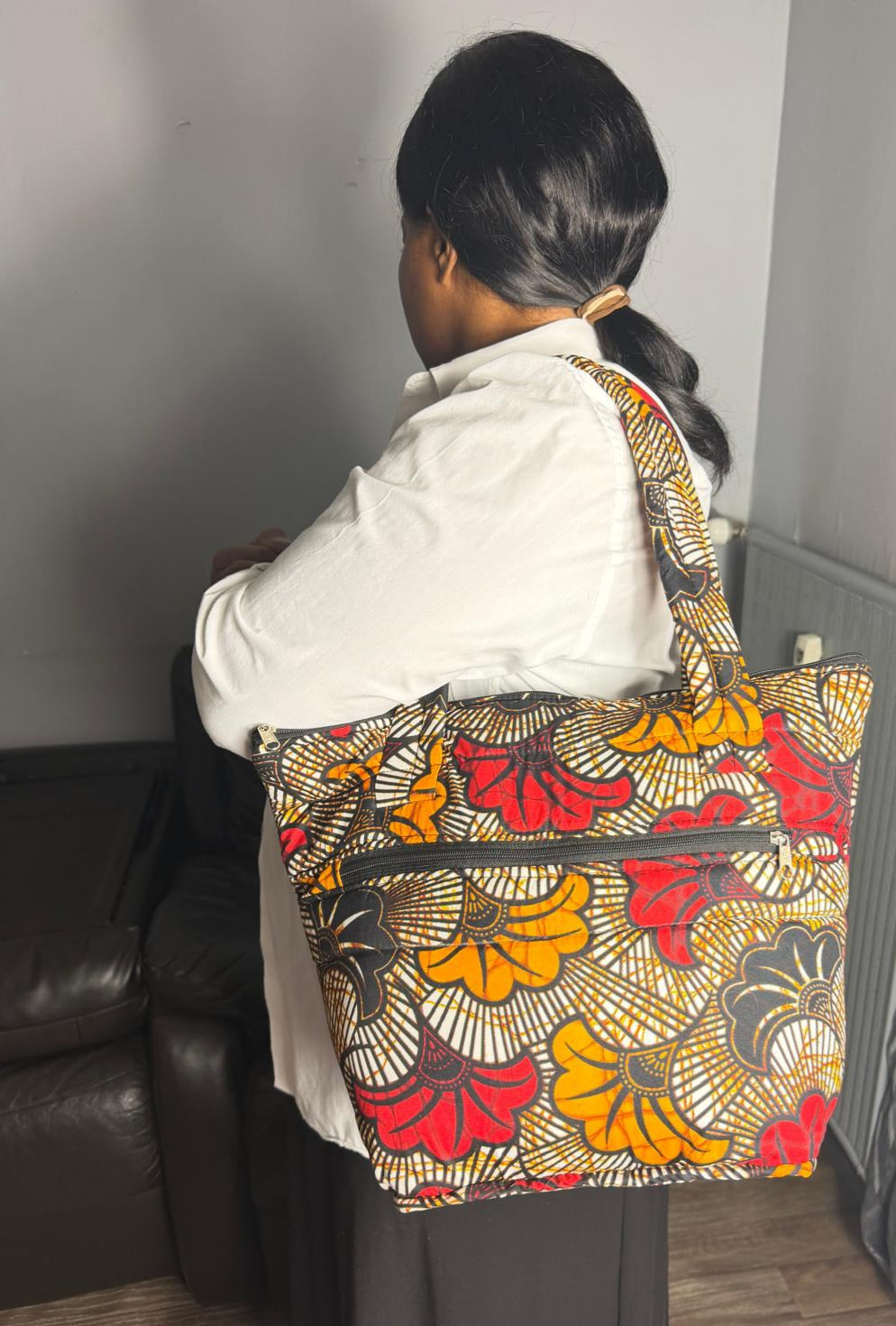 Sac à main Matelassé  Sac Wax Ankara,  Pour Femme  Wax Africain 100% Coton