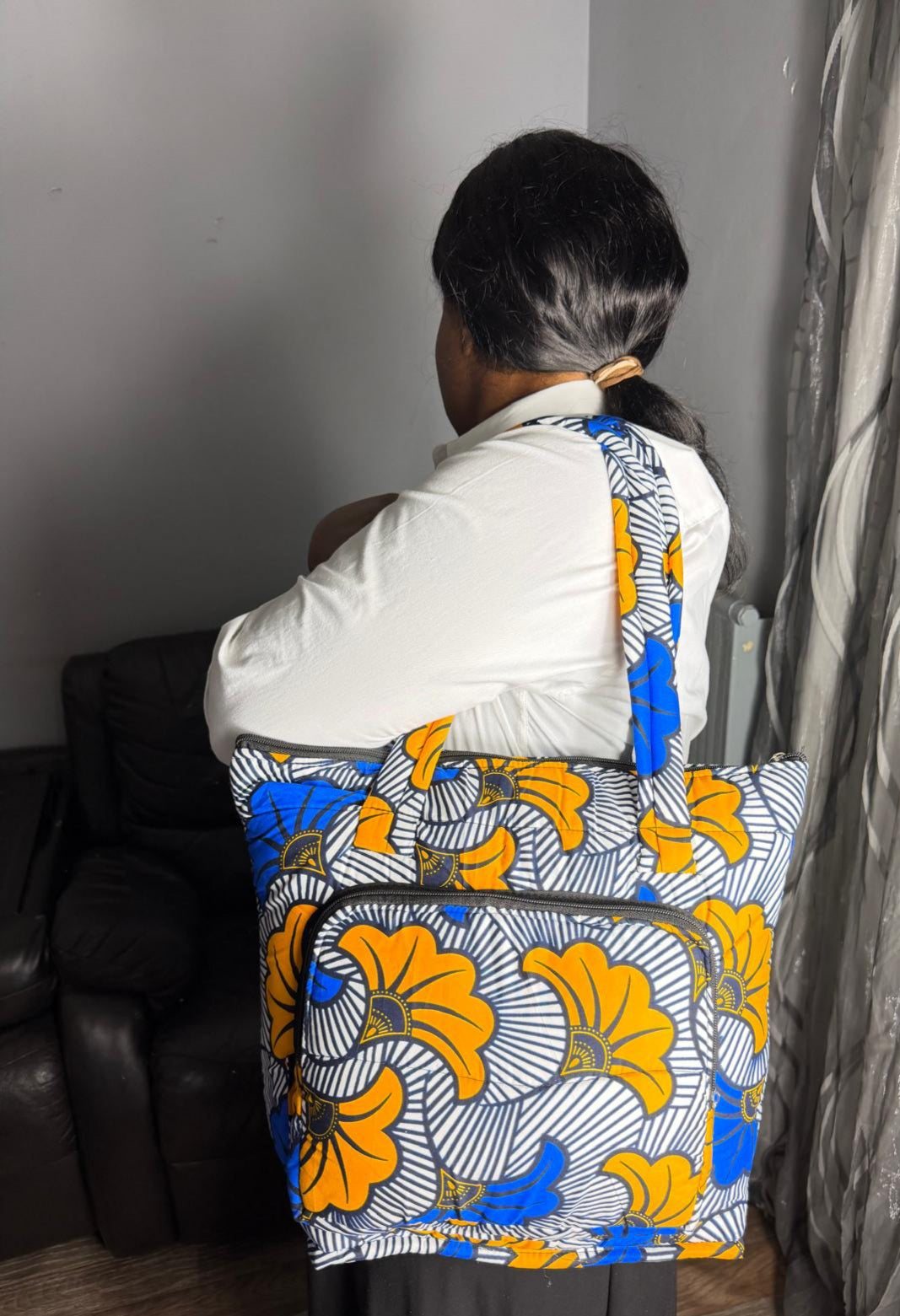 Sac à main Matelassé  Sac Wax Ankara,  Pour Femme  Wax Africain 100% Coton