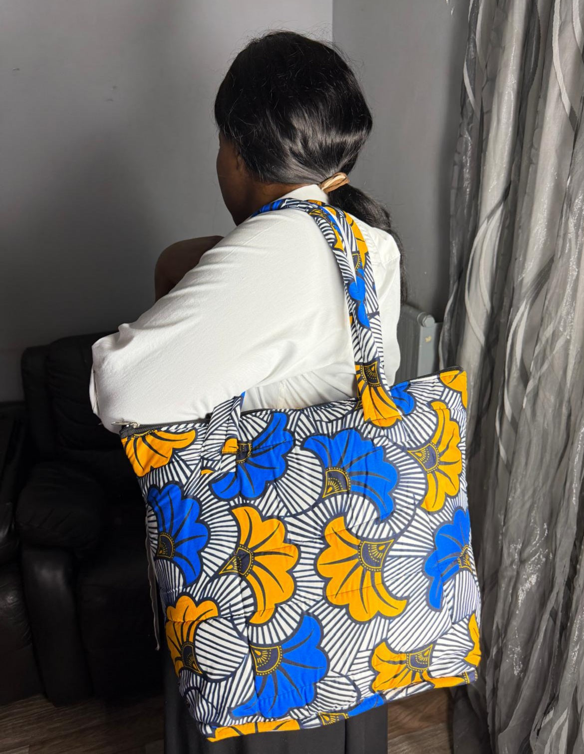 Sac à main Matelassé  Sac Wax Ankara,  Pour Femme  Wax Africain 100% Coton