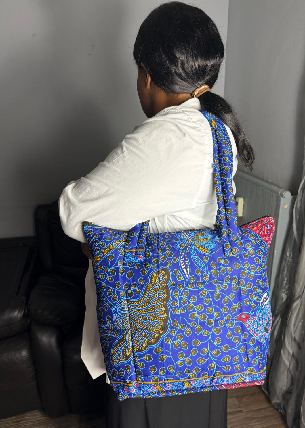 Sac à main Matelassé  Sac Wax Ankara,  Pour Femme  Wax Africain 100% Coton